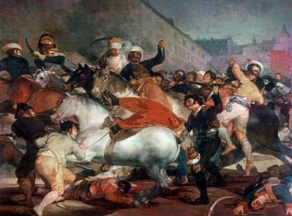 1808年5月2日的起义 1814年 266×345厘米 西班牙马德里普拉多博物馆