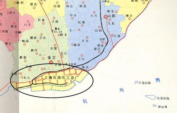 上海金山石化地区发展变迁:从卫星城核心,变成不属于金山城区