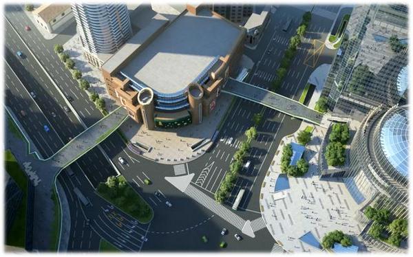 徐家汇天桥连廊二期施工进行时！未来打造城市商圈景观新地标